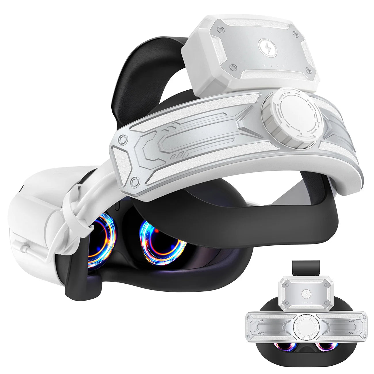 Kopfband mit Akku für Meta/Oculus Quest 2, verstellbares Elite-Gurt-Ersatzzubehör für Oculus/Meta Quest 2