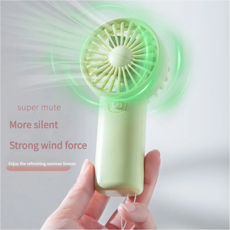 MEET SUN Tragbarer Ventilator, praktischer kreativer kleiner Ventilator, Handventilator, leichter Handventilator mit AA-Batterie, Mini-Ventilator, Luftkühler