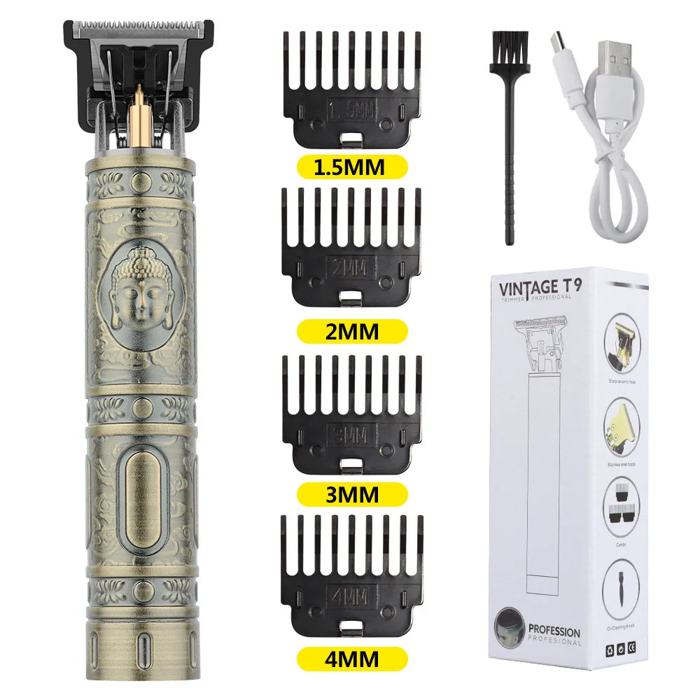 Retro T9 Original Haarschneidemaschine Set Jacken Trimmer Herren Elektrorasierer Male Lence Pro Barber Rasierer für empfindliche Bereiche