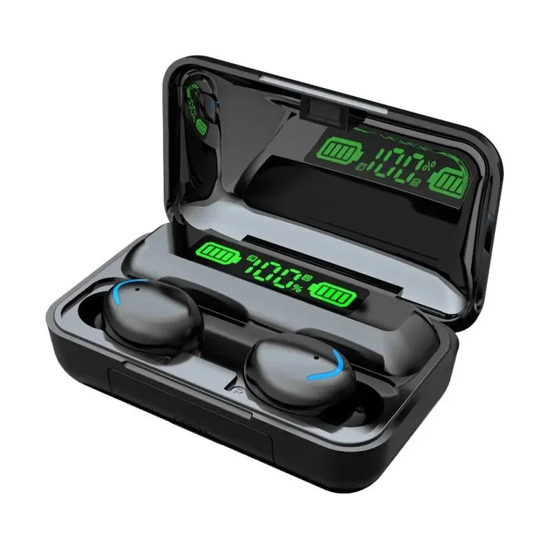 F9 5C Drahtlose Bluetooth Kopfhörer Tws Wasserdichte Ohrhörer Kopfhörer Digital Display Headset Große Kapazität Lade Fall