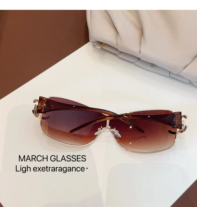 Neue Verbundene Luxus Frauen Sonnenbrille Übergroßen Frau Sonnenbrille Schwarz Brillen Trendy Männer Glas Lentes De Sol Mujer 2025