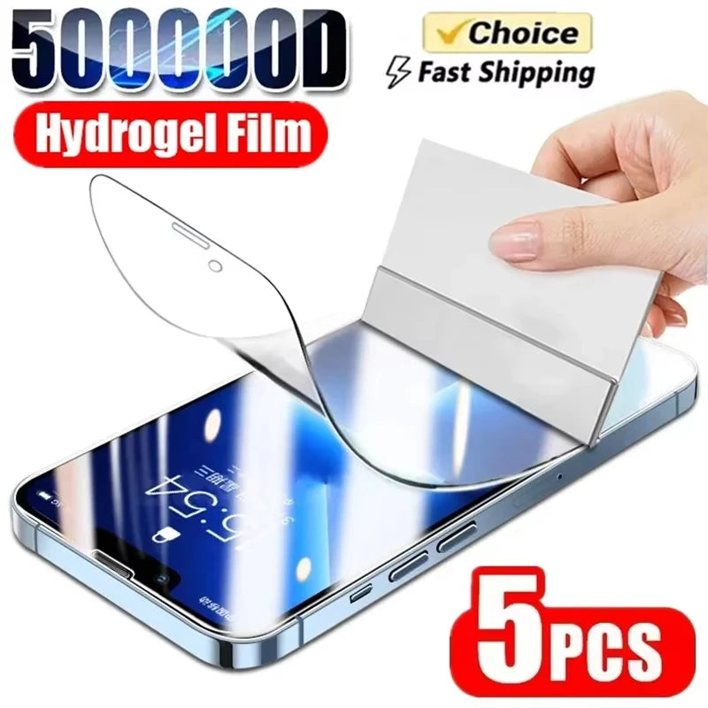 Volle Abdeckung Hydrogel Film Für iPhone 17 16 14 11 13 12 15 Pro Max Air Screen Protector Für iPhone 16E Mini SE XR XS 7 8 Nicht Glas