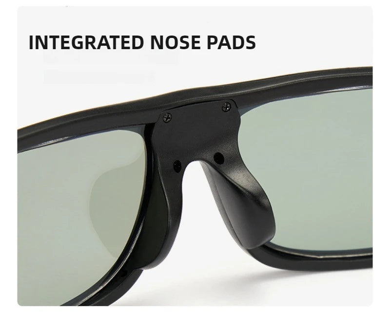 Sportreiten 0,1 s Intelligente photochrome Sonnenbrille für Männer TR90 Farbwechsel Polarisierte Linsenschirme UV400 Angeln Sonnenbrille