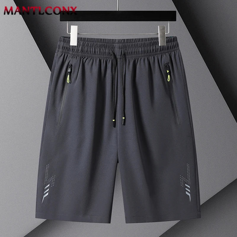 Sommer Herren Shorts Coole Sportbekleidung Laufshorts Lässige Hosen Fitnessstudio Training Jogging Kurze Hosen Herren Schwarz Grau