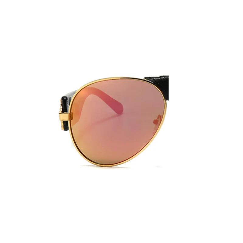 Steampunk Übergroße Männer Klassische Schwarze Sonnenbrille für Frauen Luxus Marke Goggle Sonnenbrille Mann Shades Brillen Oculos UV400 Femin