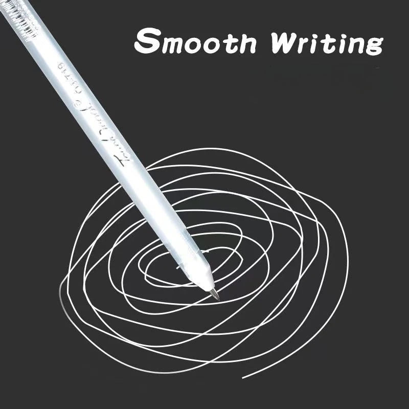 3/5Pcs Weiß Gel Stift 0,8mm Highlight Marker Stift Schwarz Karton Manga Malerei Stift Kunst Skizze Zeichnung schreibwaren