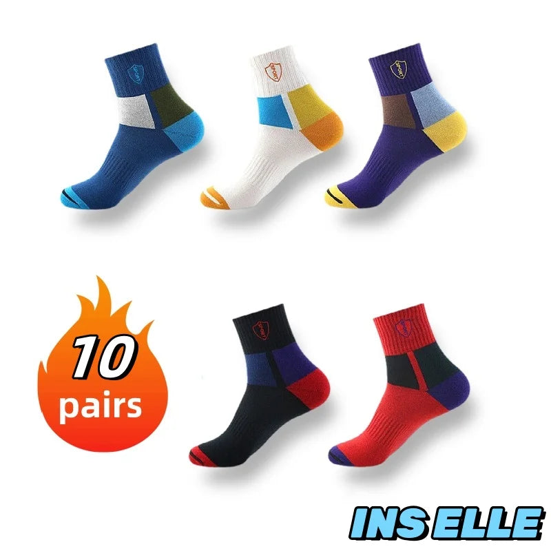 10/5/3pairs Atmungsaktive Con Sport Strümpfe Männer Bambus Faser Herbst und Winter Männer Socken Schweiß Absorption Deodorant business Sox