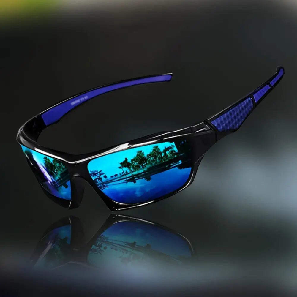 Polarisierte Sonnenbrille für Herren, umfassender Schutz, Sonnenbrille, bequemer, leichter Rahmen, Sportbrille zum Fahren, Angeln
