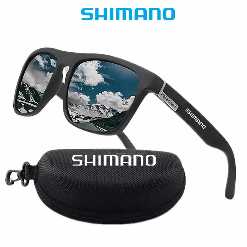 Klassische quadratische polarisierte Unisex-Outdoor-Sport-Sonnenbrille zum Angeln, Jagen, Radfahren, Fahren, Bergsteigen, UV400, blendfrei