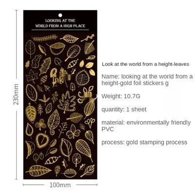 Neue Golden Planet Dekoration Aufkleber Universum Raum Aufkleber für Tagebuch Foto Telefon Diy Scrapbooking Schreibwaren Schule Liefert