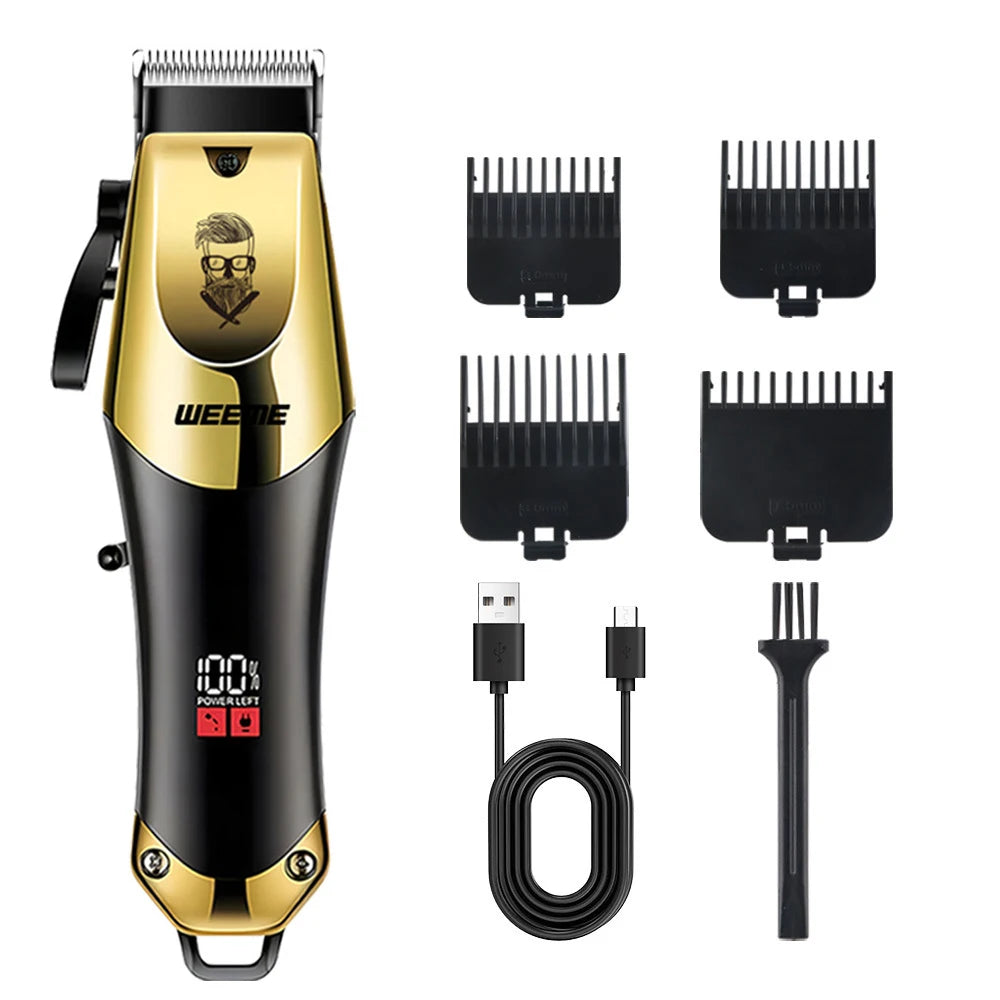 T9 Vintage Herren elektrische Haarschneidemaschine Bartschneider/wiederaufladbare Haarschneidemaschine mit Nasenhaarschneider Kit Freund Geschenk