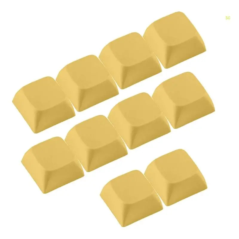 10PCs 1U XDA Profil Keycap Set Multi Farbe PBT Blank Tastenkappen Mechanische Tastatur Installation Dropshipping