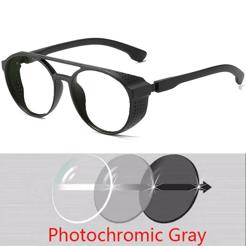 Anti-Blend-Oval-verschreibung pflicht ige Myopie-Sonnenbrille fertig männliche weibliche bunte Linsen-Dioptrien brille 0-150-171 bis-0,5