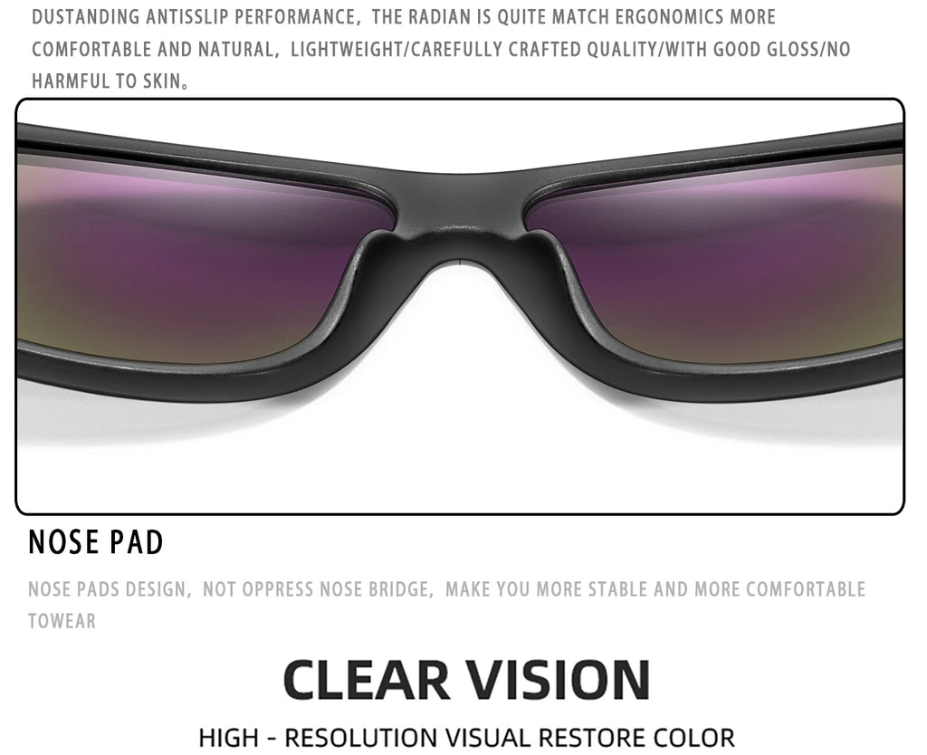 Klassische Männer Platz Polarisierte Angeln Sonnenbrille Im Freien Fahren Radfahren Laufen Brille Vintage Großen Rahmen UV400