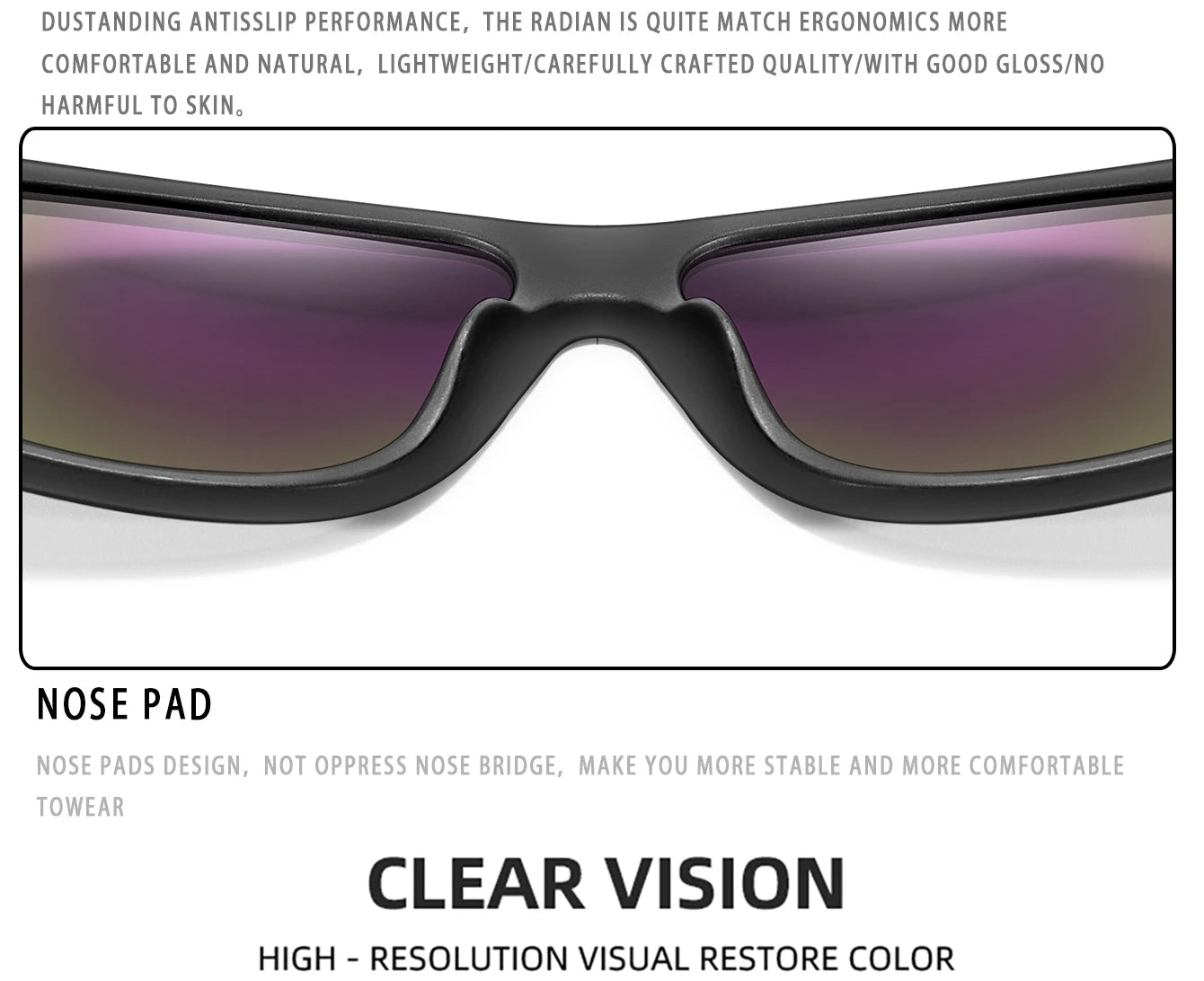 Klassische Männer Platz Polarisierte Angeln Sonnenbrille Im Freien Fahren Radfahren Laufen Brille Vintage Großen Rahmen UV400