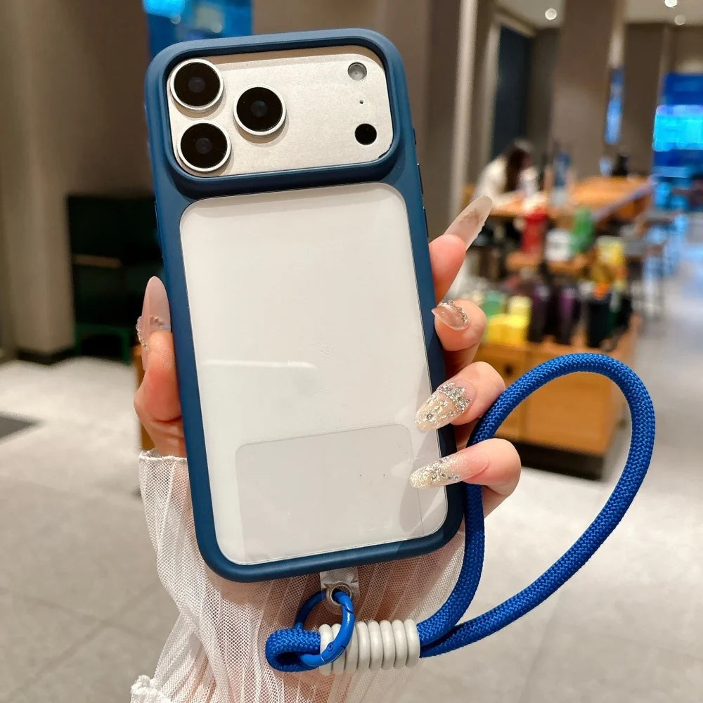 Intelligente Kamera-Touch-Taste, kristallklare Handyhülle für iPhone 17 Pro Max 17 Pro 17 Air, transparente, stoßfeste Abdeckung