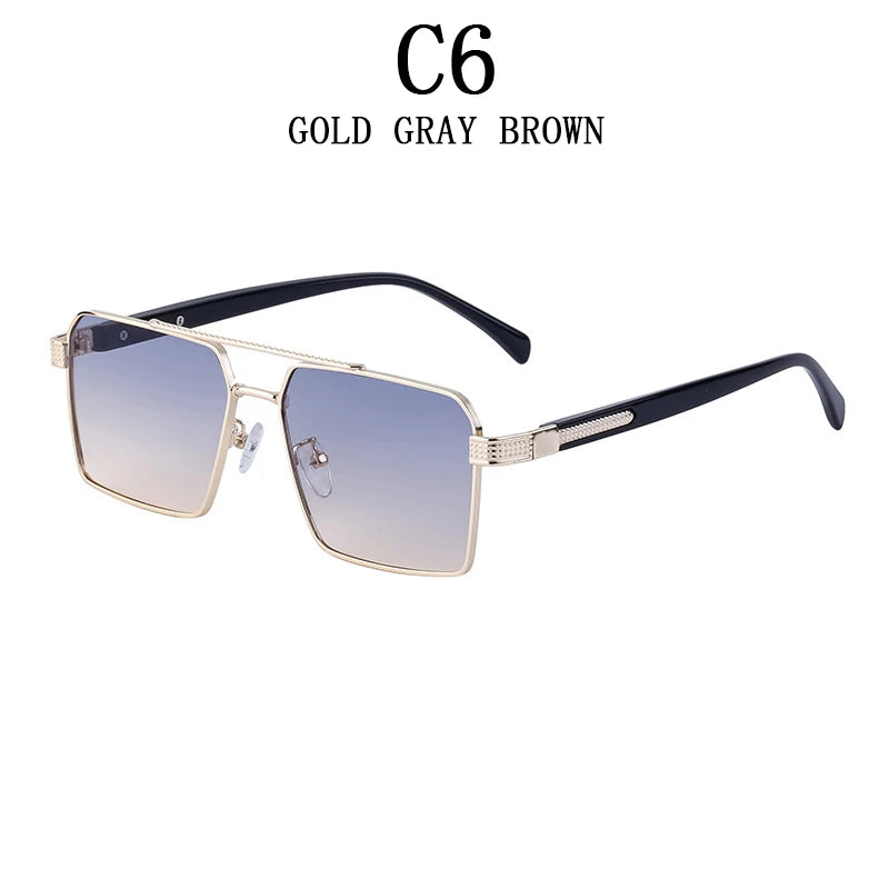 2023 quadratische Sonnenbrille für Männer Luxus Sonnenbrille Frauen trend ige Vintage Mode Brille Sonne Gafas de Sol Hombre Lünette Soleil Femme