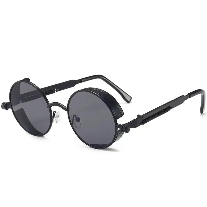 Klassische Steampunk Sonnenbrille Männer Frauen Retro Gothic Runde Herren Sonnenbrille Mode Punk Party Fahr schirme Lunette de Soleil