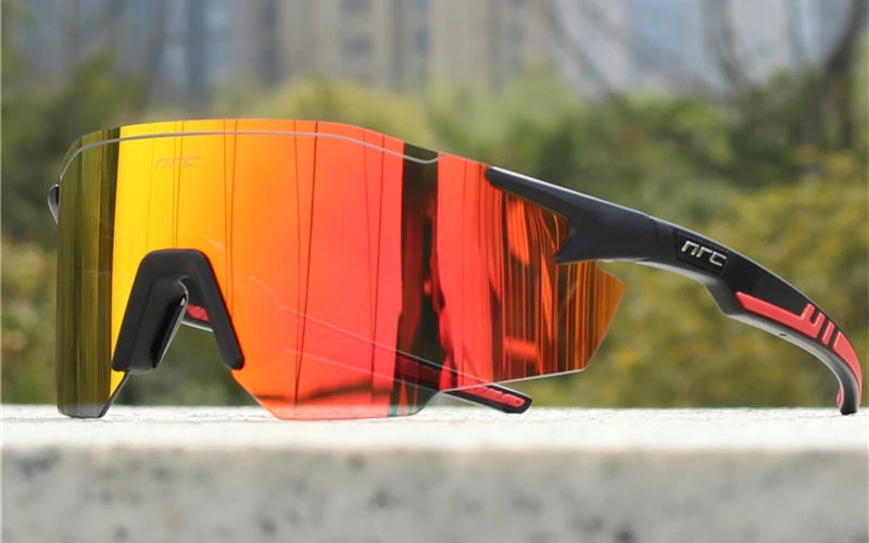 NRC Radfahren Sonnenbrille 1 objektiv UV400 TR90 Sport Fahrrad Brille MTB Mountainbike Angeln Wandern Reiten Brillen für Männer Frauen