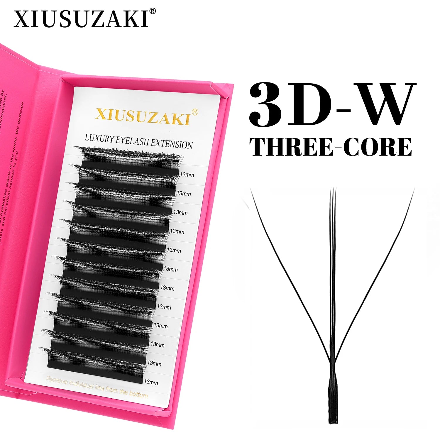 XIUSUZAKI W-förmige Wimpern Bloom 2D 3D 4D 5D 6D 7D 8D Automatische Blüte Vorgefertigte Fächer Wimpernverlängerungen YY Einzelwimpern