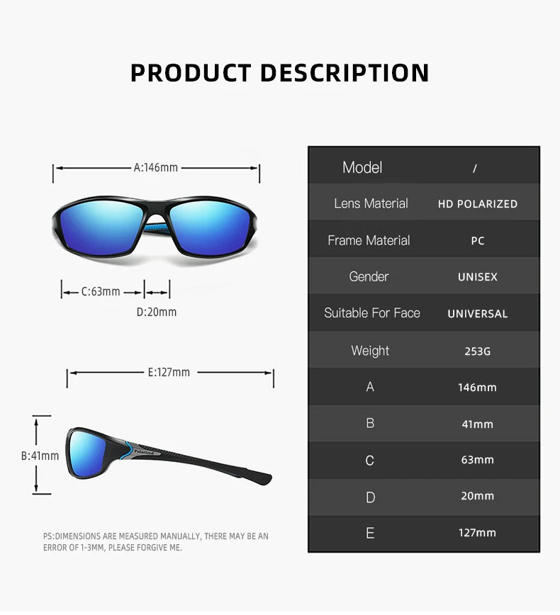 Mode Sport Sonnenbrille Männer Frauen Angeln Wandern Laufen Radfahren Bergsteigen Sport Mann Sonnenbrille UV400 Brillen