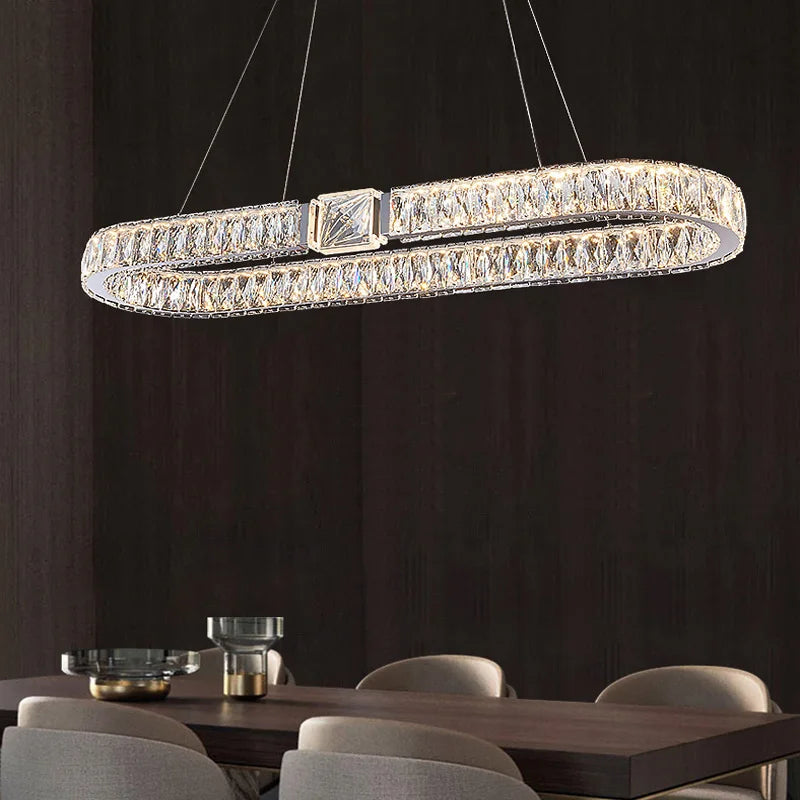 Moderne Luxus LED Kristall Kronleuchter Home Villa Beleuchtung Wohnzimmer Esszimmer Dekoration Decke Pendel leuchten Innen leuchten