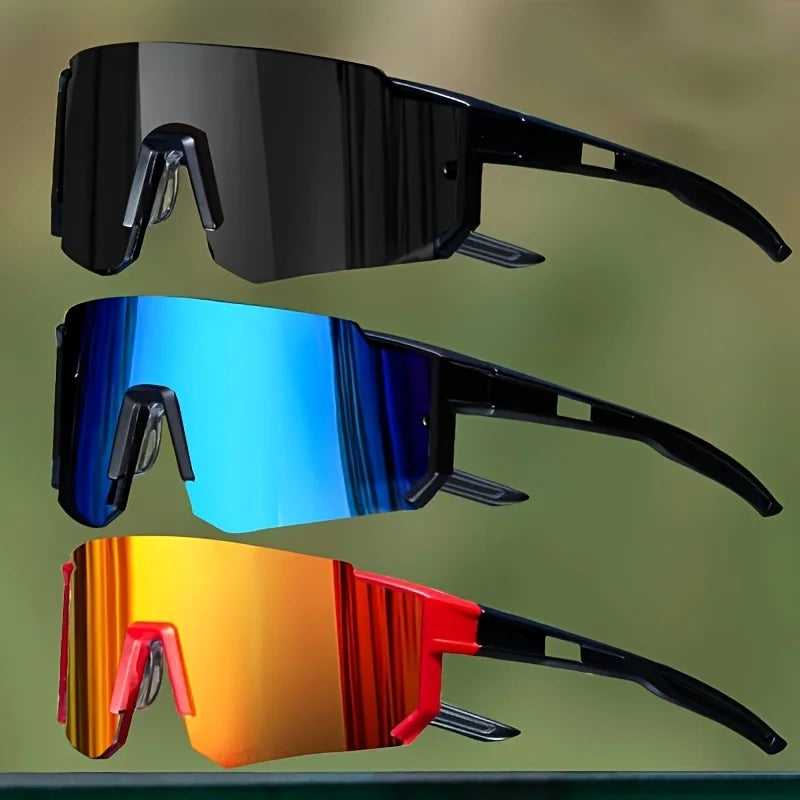 Übergroße Radfahren Sonnenbrille Männer Frauen Outdoor Sport Winddicht Schild Gläser UV400 Ski Snowboard Berg Schutzbrille