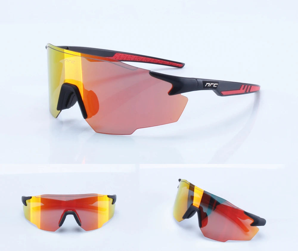 NRC Radfahren Sonnenbrille 1 objektiv UV400 TR90 Sport Fahrrad Brille MTB Mountainbike Angeln Wandern Reiten Brillen für Männer Frauen