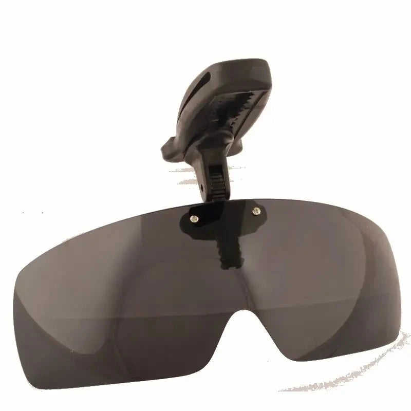 SU01 Angel-Sonnenbrille mit Kappenclip, UV-beständig, polarisiert, für Wein, Gelb, Grau, Schwarz, Dunkelgrüner Kaffee, speziell für die Trugbrille