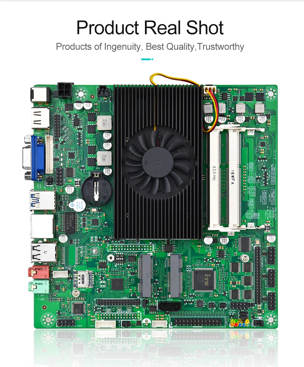 JINGSHA itx-4200U mini itx Motherboard Onboard Intel i5 4200U CPU Dual Channel DDR3 RAM Industrie-Motherboards