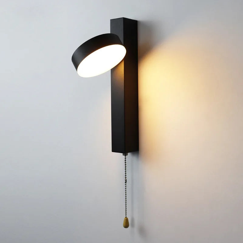 Nordic Wand Lampen mit Pull Schalter Abajur Para Quarto Lampe De Chevet Lampe für Schlafzimmer Arandela Wohnkultur Decoracion Ha