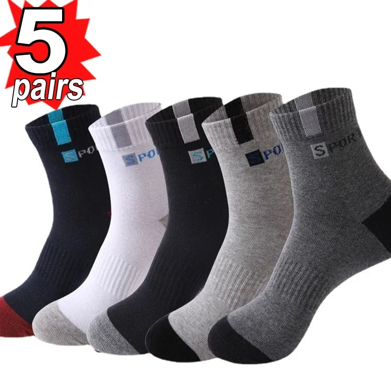 10/5/3pairs Atmungsaktive Con Sport Strümpfe Männer Bambus Faser Herbst und Winter Männer Socken Schweiß Absorption Deodorant business Sox