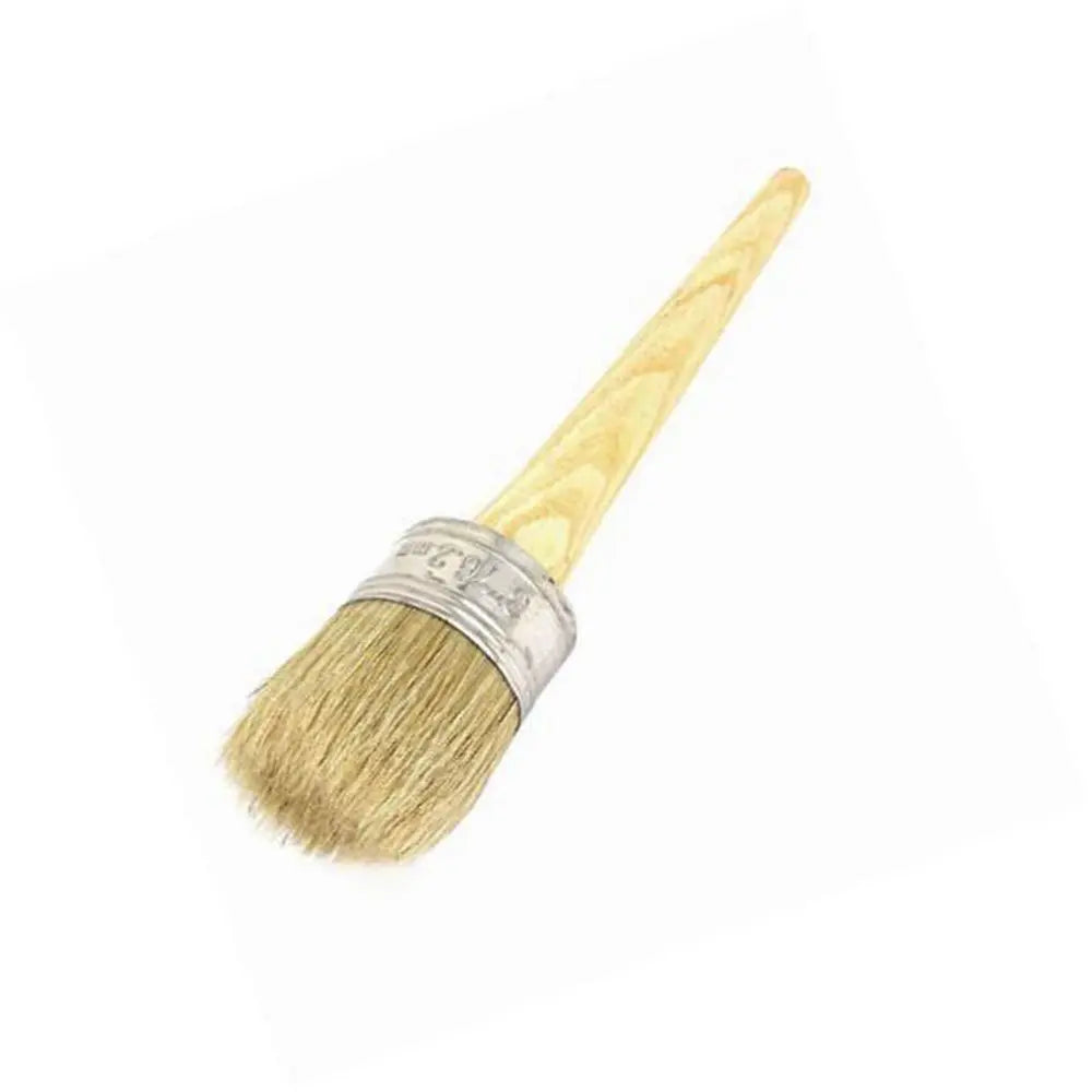 Neue Bürste für den Heimgebrauch Holzgriff Malerei Wachs pinsel 185mm lange runde Borste Kreide Ölfarbe Durchmesser