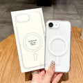 Für Magsafe Magnetische Transparente Telefon Fall Für iphone 16E 15 14 13 12 Mini 11 16 Pro Max XR X XS Max 7 8 Plus SE2020 Soft Cover