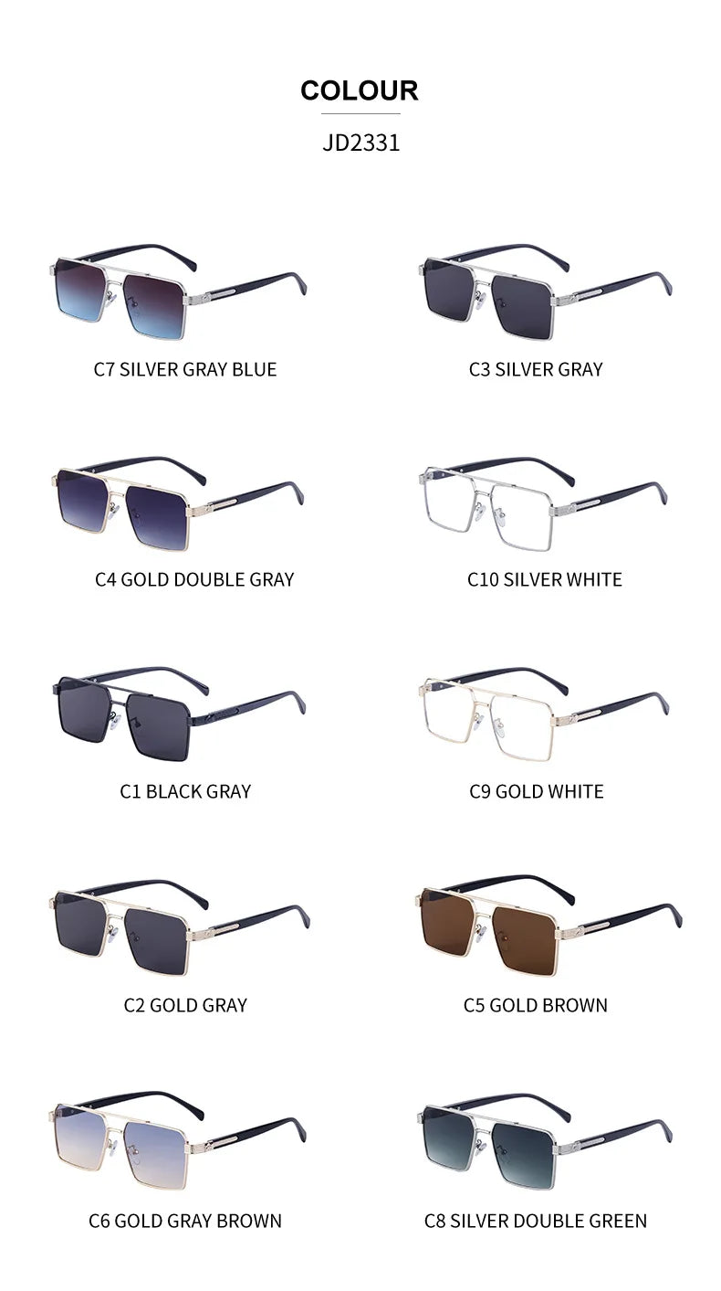 2023 quadratische Sonnenbrille für Männer Luxus Sonnenbrille Frauen trend ige Vintage Mode Brille Sonne Gafas de Sol Hombre Lünette Soleil Femme