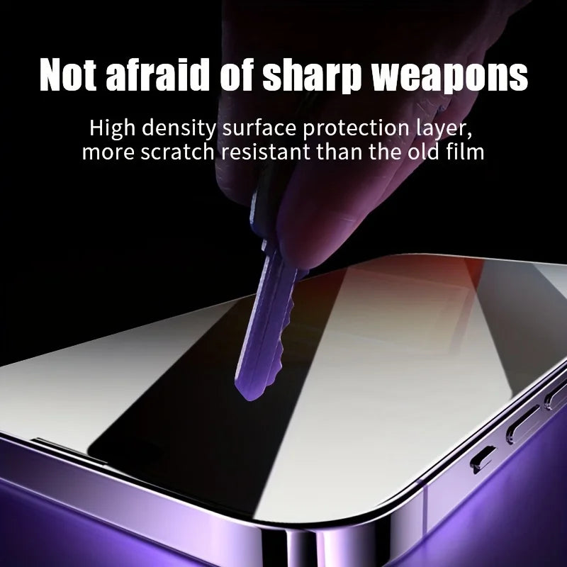 Anti-Spy gehärtetes Glas für iPhone 13 12 Mini 11 14 15 Plus 16 Pro Max 17 Air 16e Privatsphäre Displayschutzfolie iPhone XR X XS Max 7 8 Film