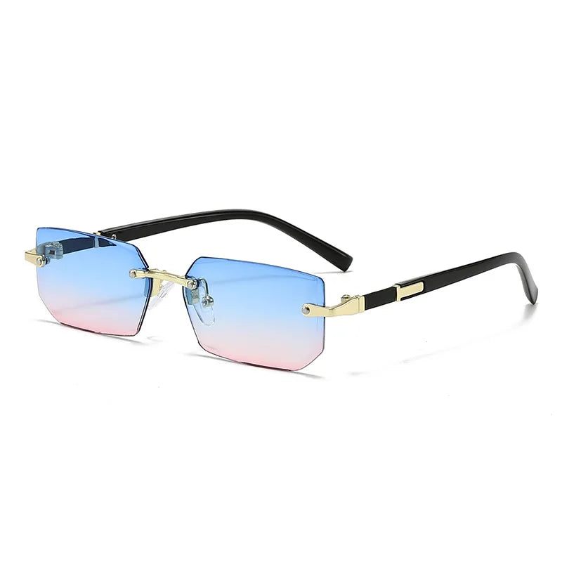 Mode High Definition Sonnenbrille Männer Damen Blau Licht Blockieren Augenschutz Brillen Randlose Quadratische Rahmen Brillen Goggle