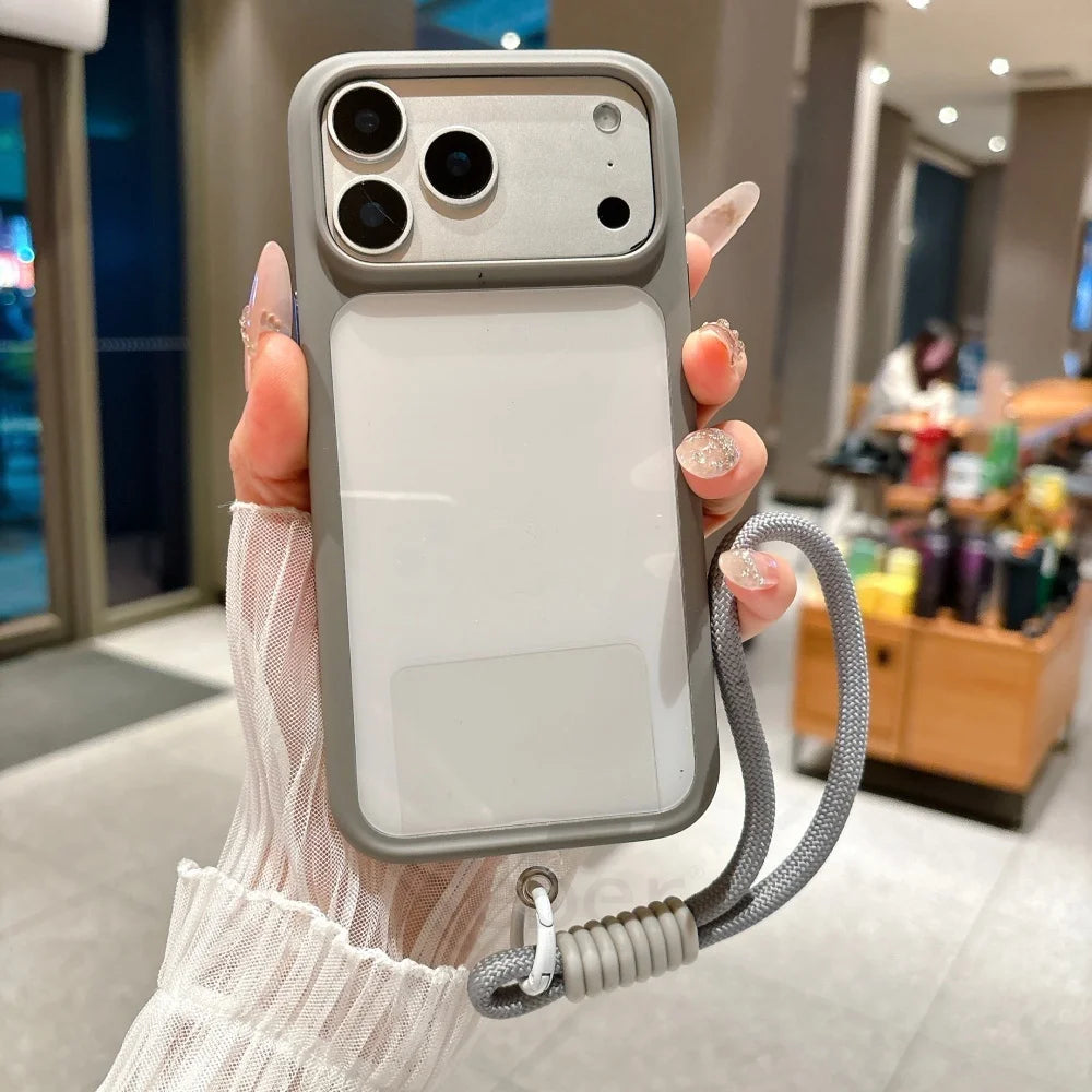 Intelligente Kamera-Touch-Taste, kristallklare Handyhülle für iPhone 17 Pro Max 17 Pro 17 Air, transparente, stoßfeste Abdeckung