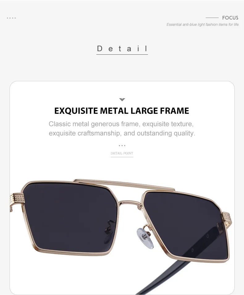 2023 quadratische Sonnenbrille für Männer Luxus Sonnenbrille Frauen trend ige Vintage Mode Brille Sonne Gafas de Sol Hombre Lünette Soleil Femme