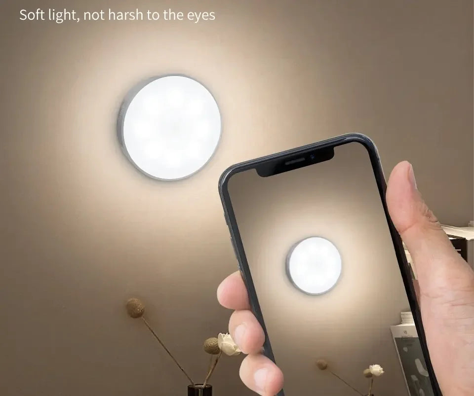 LED-Unterschrankleuchten mit Bewegungsmelder, Nachtlicht, wiederaufladbar, kabellose USB-Lampe für Treppen, Schrank, Küche, Schlafzimmer, Flur