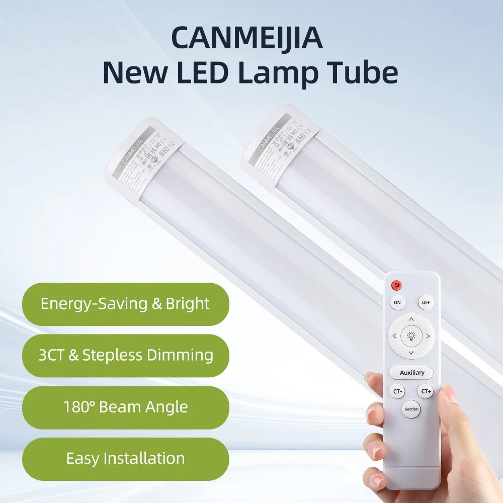 Fernbedienung LED Schrank Lampen Dimmbare Küche Schrank Lampe LED Anschließbare Rohr Licht Bar Für Home Schlafzimmer Kleiderschrank Beleuchtung