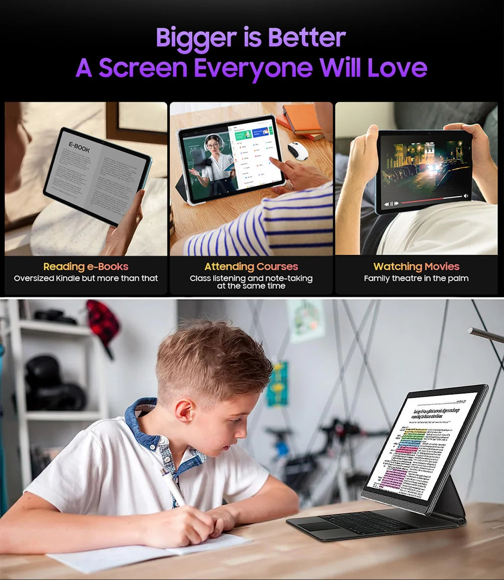 Globale Version 14,1 Zoll Tablet PC Großer Bildschirm 1920x1080 Octa Core MT6769 12+256GB Tablet 14 Zoll Android 14 Game Study PAD