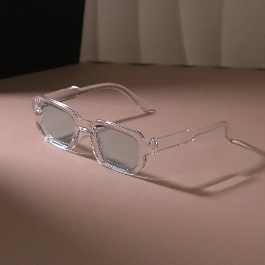 Neue rechteckige Sonnenbrille Frauen Männer luxuriöse Marke Designer lässige Sonnenbrille weibliche männliche Kunststoff Persönlichkeit Outdoor-Brillen