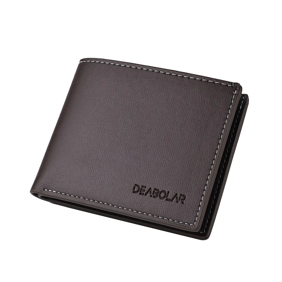 Pu Leder Männer kurze Brieftasche dünnen Stil Klapp junge Männer Kreditkarten halter Brieftasche