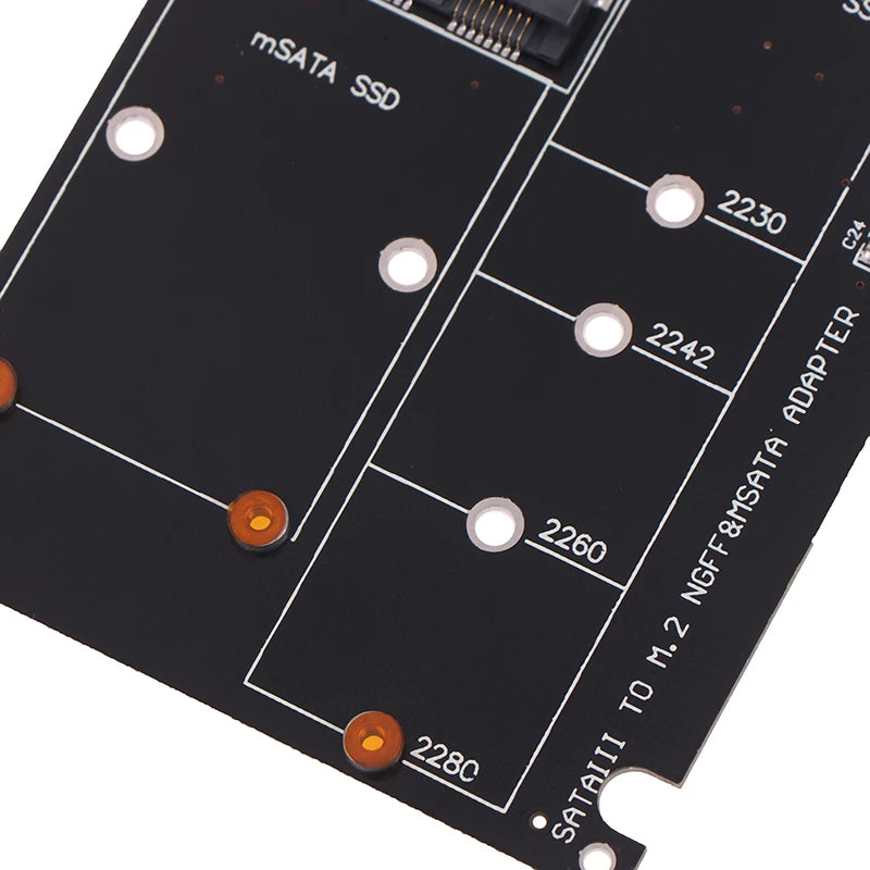 Hochwertige 1-teilige Sata 60 Gbit/s bis m2 ngff sata ssd msata ssd Adapter msata zu sata m.2 ngff zu sata Festplatten adapter platine