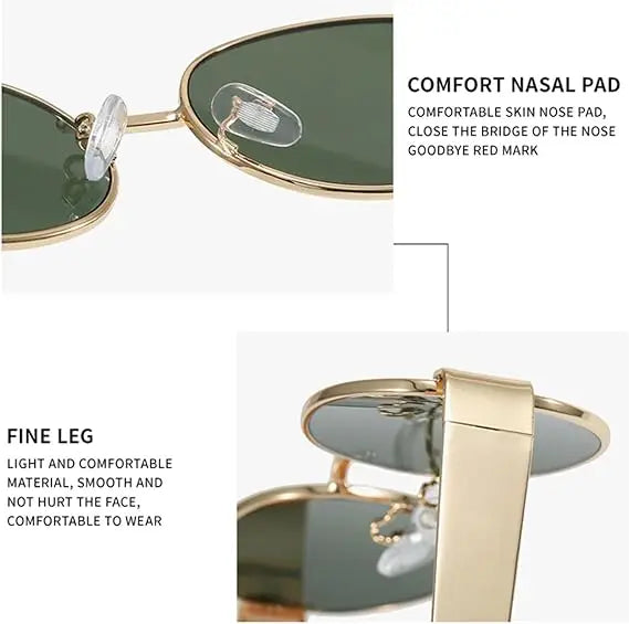 Luxuriöse Marken-Sonnenbrille aus Metall für Damen und Herren, Unisex, Designer-Mode-Sonnenbrille, ovale, stilvolle Unisex-Brillenschirme