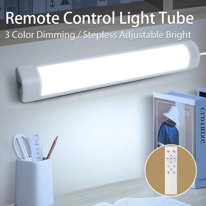 Fernbedienung LED Schrank Lampen Dimmbare Küche Schrank Lampe LED Anschließbare Rohr Licht Bar Für Home Schlafzimmer Kleiderschrank Beleuchtung