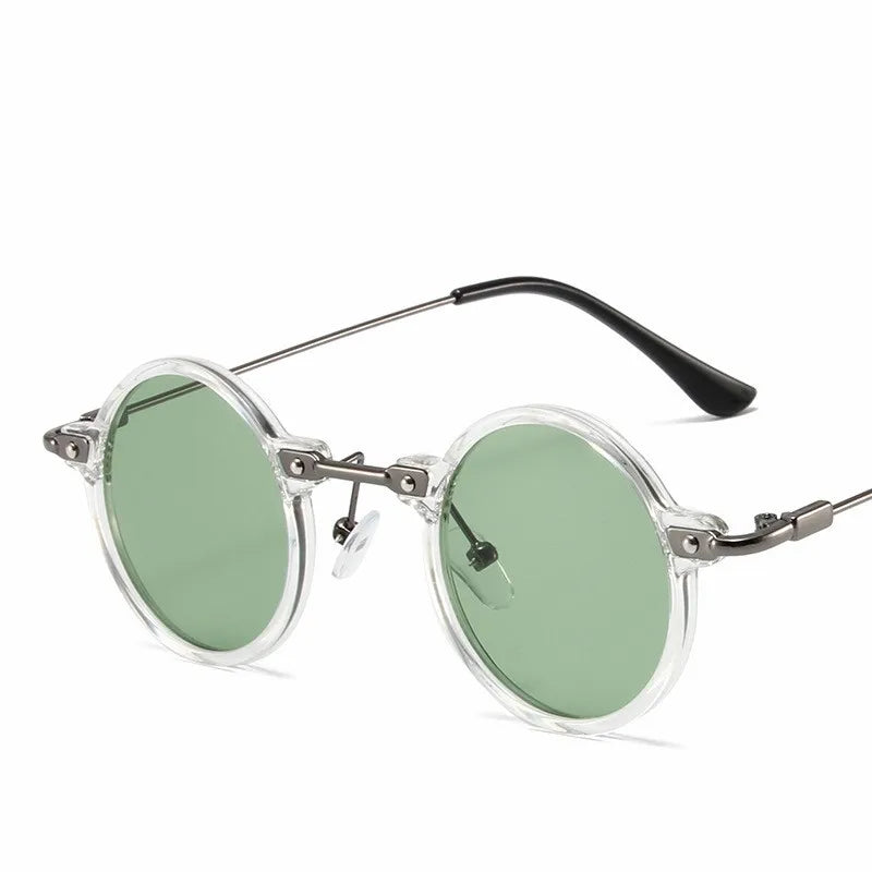 Runde Sonnenbrille für Männer Frauen Retro Steampunk Sonnenbrille männlich weiblich Marke Designer Metallrahmen Brillen Sonnenbrillen oculos de sol