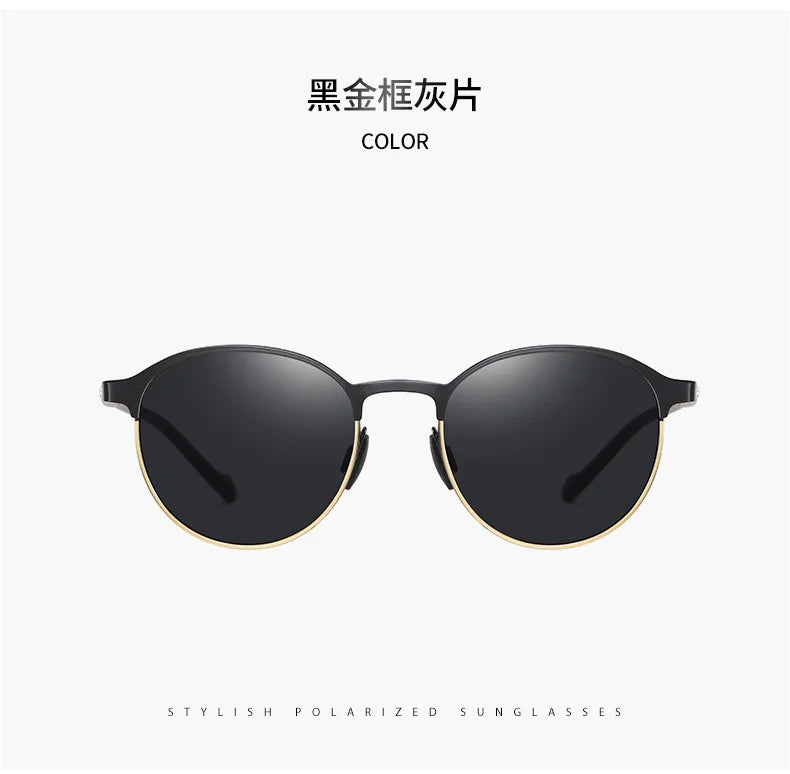 Polarisierte Sonnenbrille Fahren UV400 Schutz Sport Unisex Metall Brille Mode Blenden Halbrahmen Männer Fahrrad T522