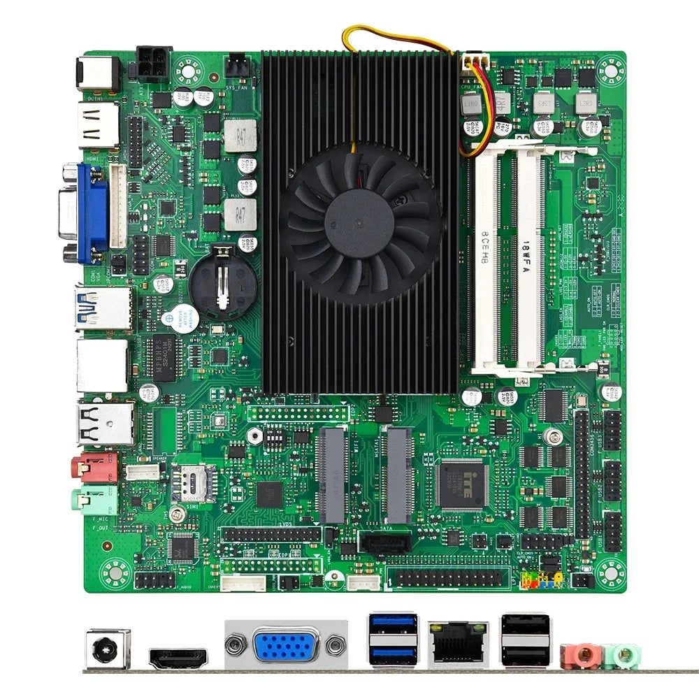 JINGSHA itx-4200U mini itx Motherboard Onboard Intel i5 4200U CPU Dual Channel DDR3 RAM Industrie-Motherboards